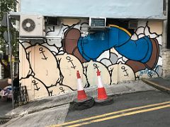 18 JerkFace - Uphill Battle based on Popeye street art Hong Kong